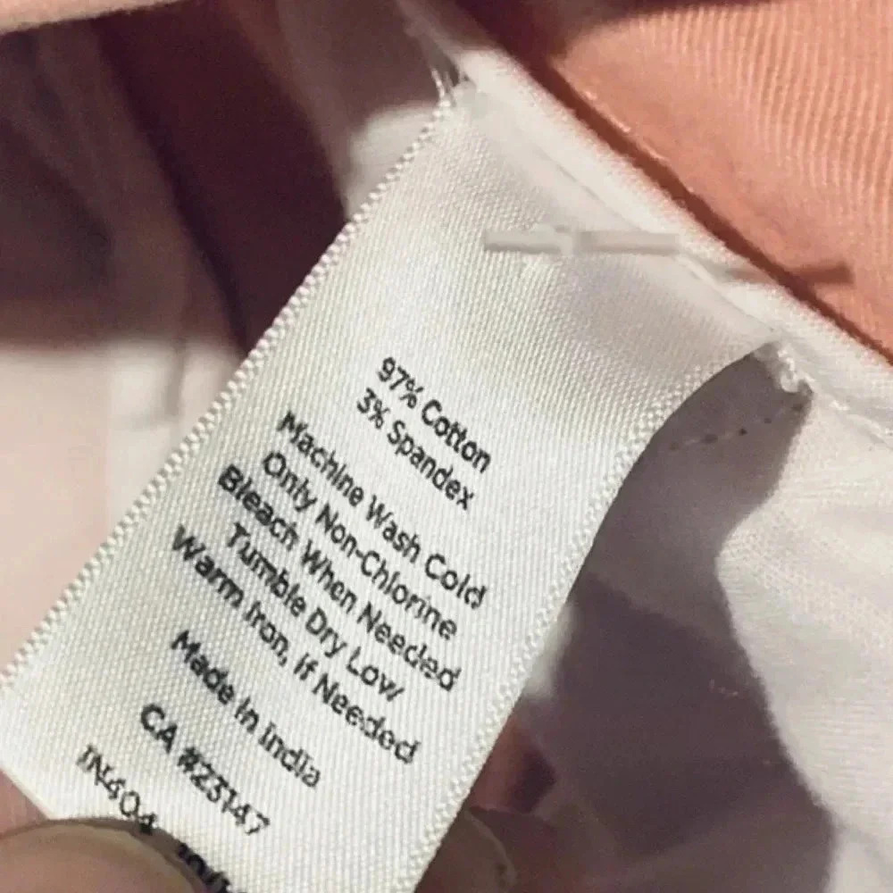 Talbots Chino Pants Daily Ankle petal pink cotton chino pants size 6 - Picture 8 of 9